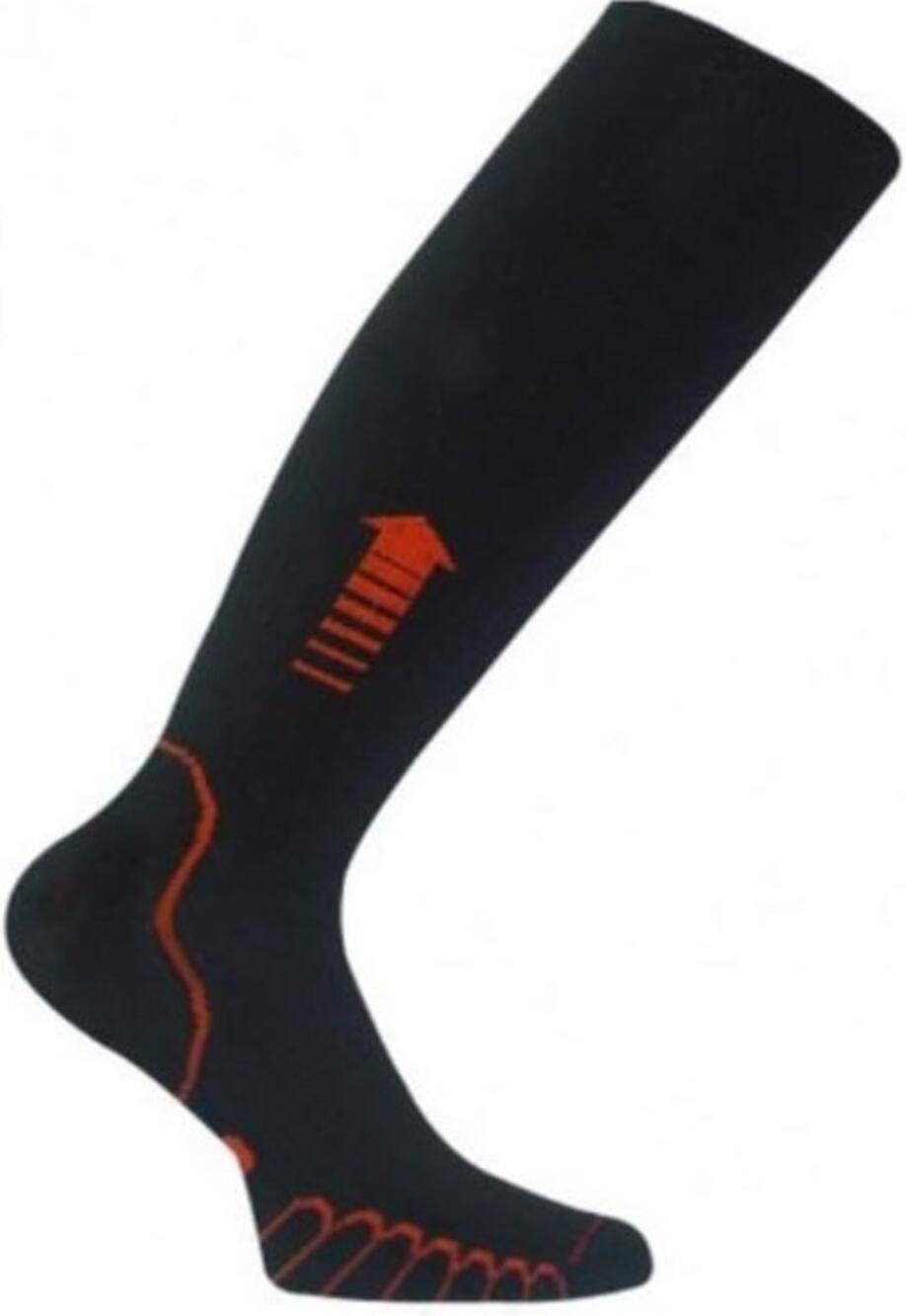 EUROSOCKS Compression Socks Medium M 6.5-9.5 W 7.5-11 Over the Calf Black NIB